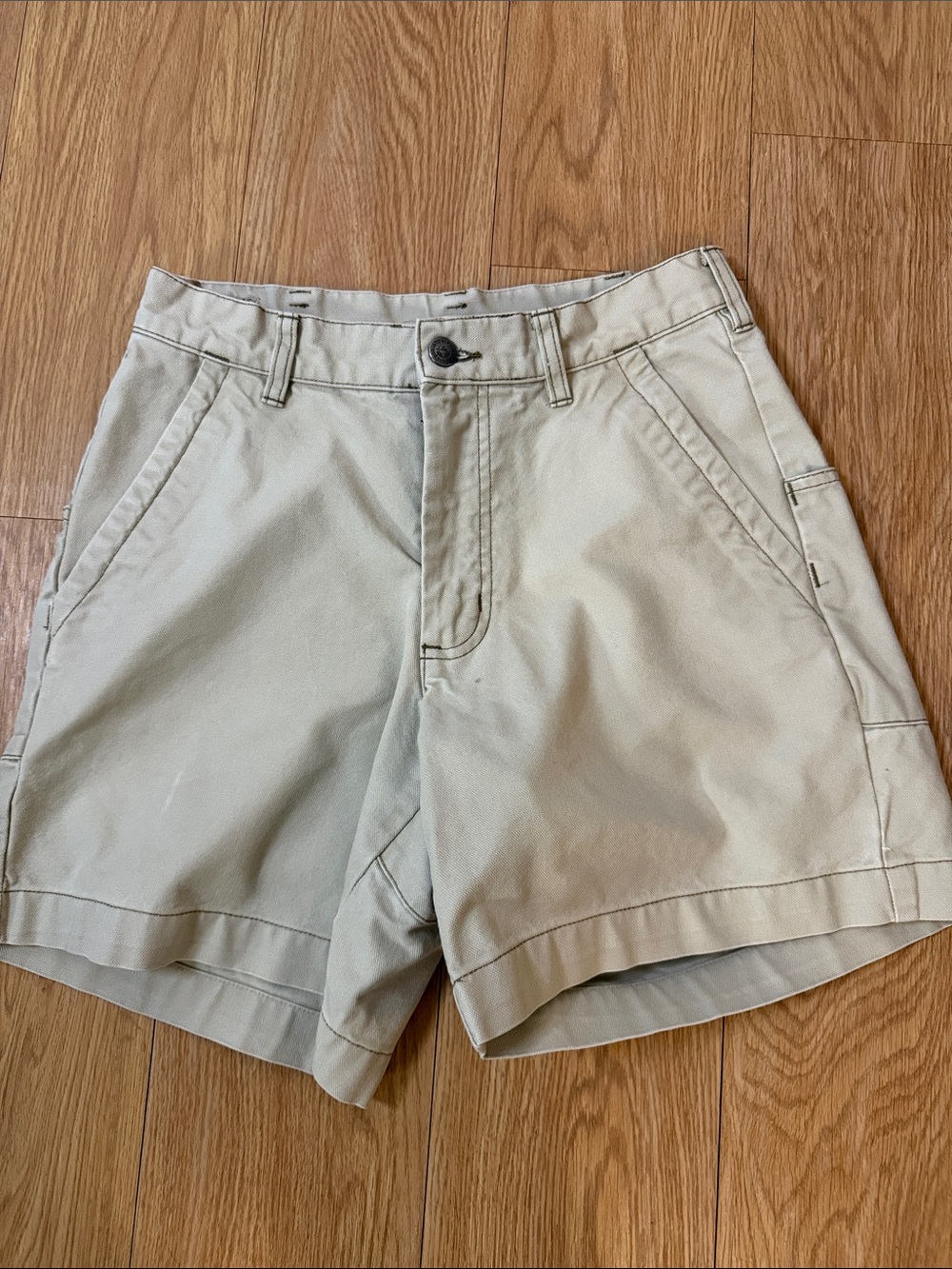 Patagonia Men's Light Khaki Flat Front Outdoor Shorts